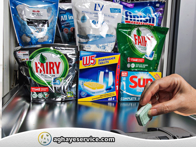 طریقه استفاده از قرص ماشین ظرفشویی - آقای سرویس