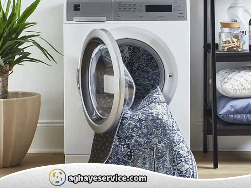 شستشوی روفرشی با لباسشویی - آقای سرویس