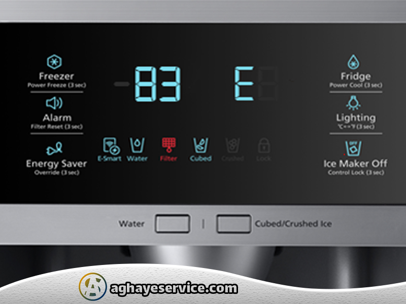 نحوه کار با پنل یخچال ساید-آقای سرویس 