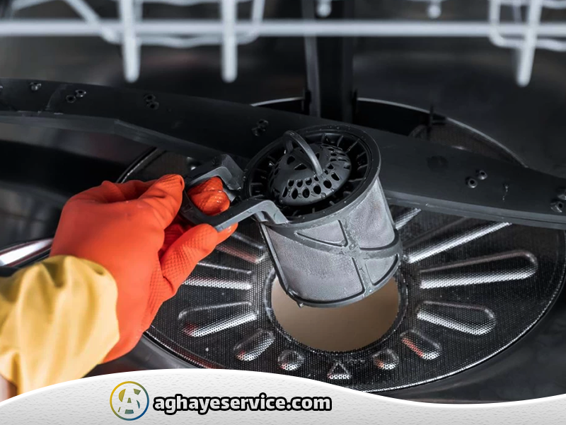 نحوه تمیز کردن فیلتر ماشین ظرفشویی - آقای سرویس
