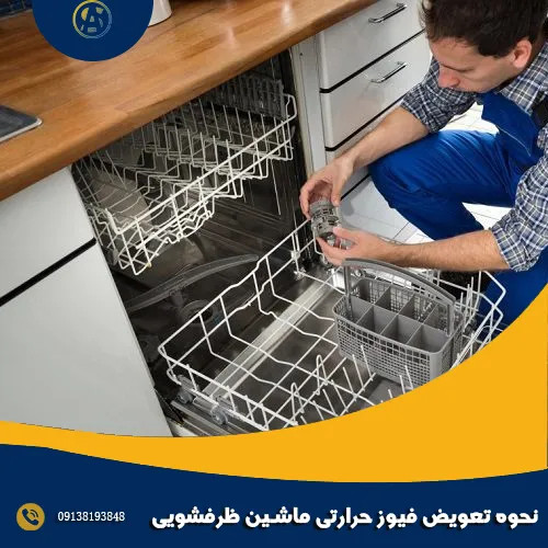 نحوه تعویض فیوز حرارتی ماشین ظرفشویی نحوه تعویض فیوز حرارتی ماشین ظرفشویی