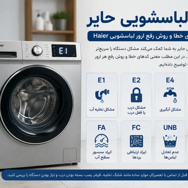 Haier washing machine error ارور لباسشویی حایر
