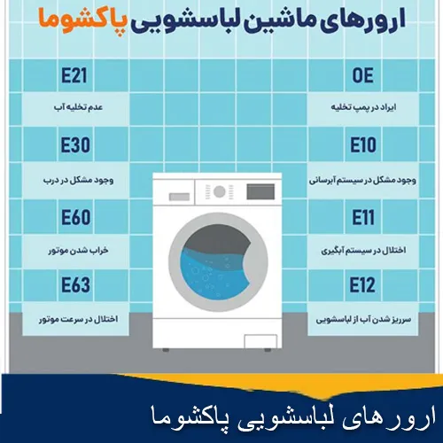 ارورهای لباسشویی پاکشوما